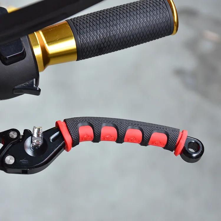 Универсальный чехол на руль мотоцикла, электровелосипеда, скутера, противоскользящая ручка двигателя, резиновые накладки, аксессуары для мотоциклов, оборудование