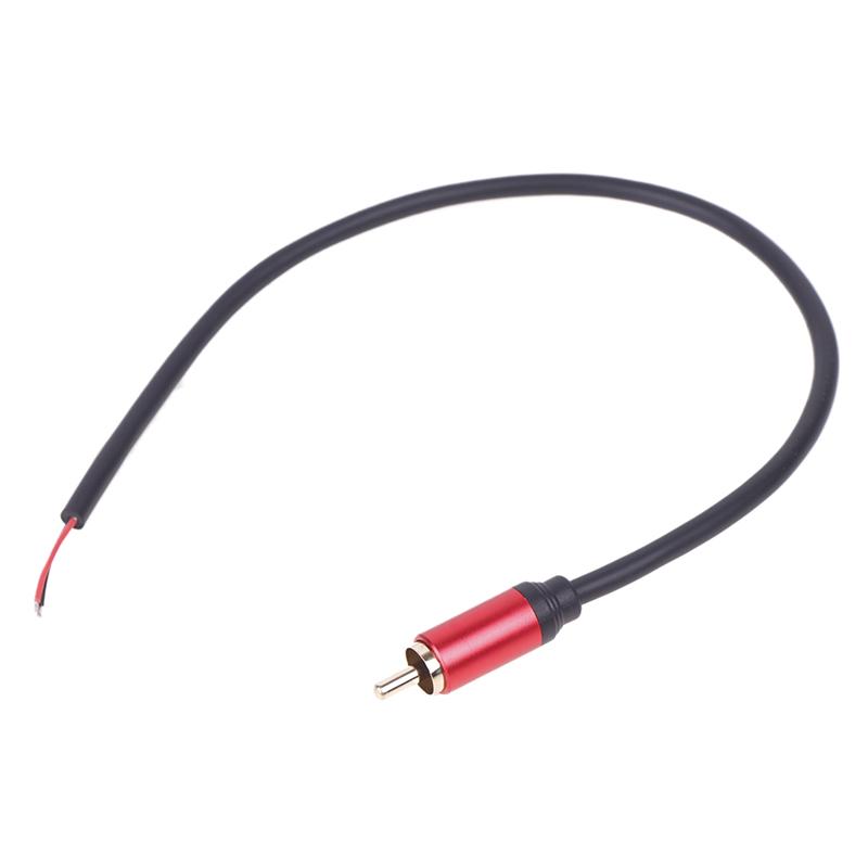 Провод динамика RCA Мужской разъем Jack Разъем для оголенного провода Открытый конец Пигтейл RCA Кабель для усилителя динамиков Аудио Видео AV Ремонт