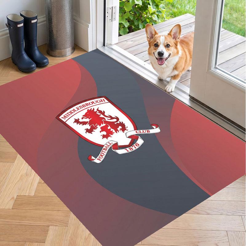 Soft Floor Carpet Middlesbrough FC Pattern Area Rug Decorative Mat For Home Room Decoration