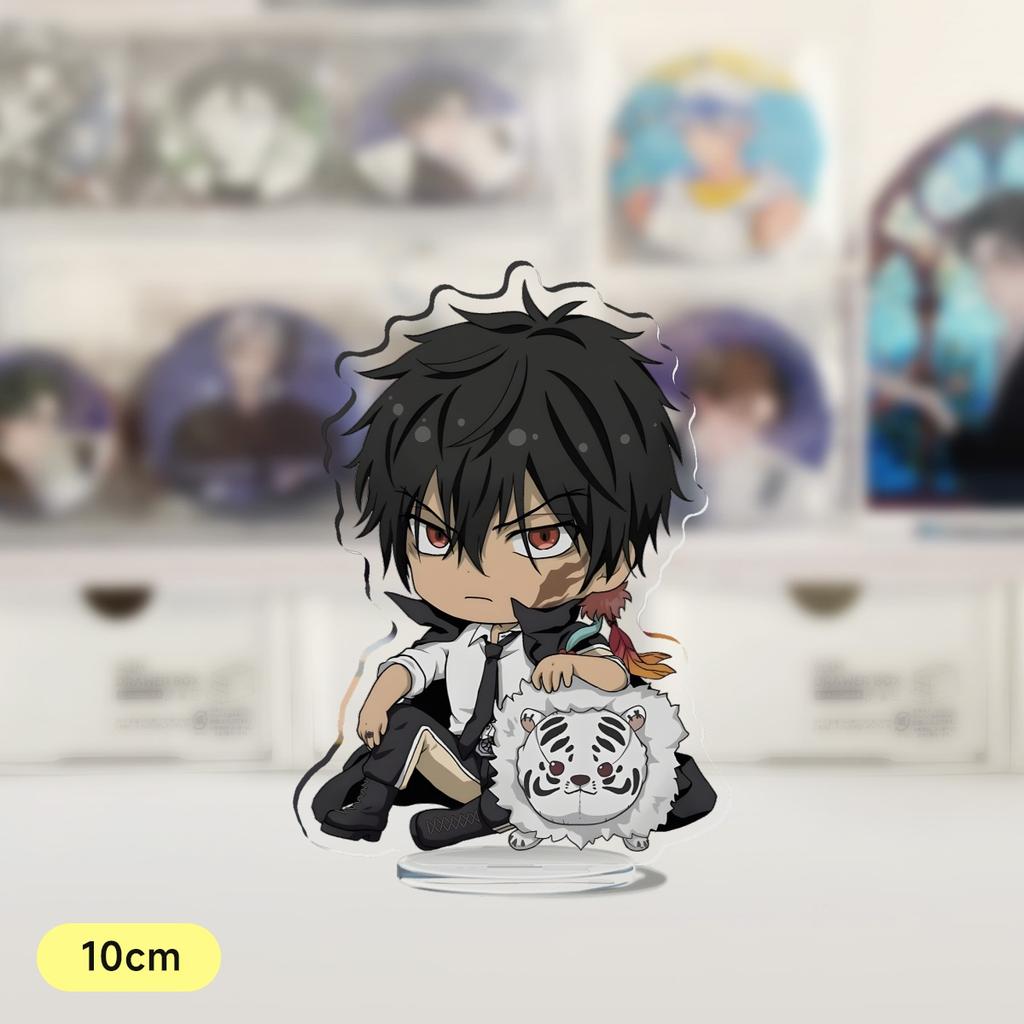 Аниме Katekyo Hitman Reborn 10 см Акриловая подставка Модели Фигурки Савада Цунаёси Гокудера Хаято Косплей Настольный Декор Модель Подарки
