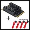 Адаптерная карта Mini PCIe на SATA 3.0, 4 порта 6 Гбит/с для расширения жесткого диска, Synology Direct Pass-Through - Черный