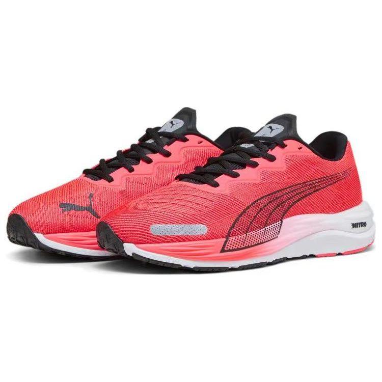 Puma Velocity Nitro 2 Fire Orchid Black Men Sneakers Red 195337-16