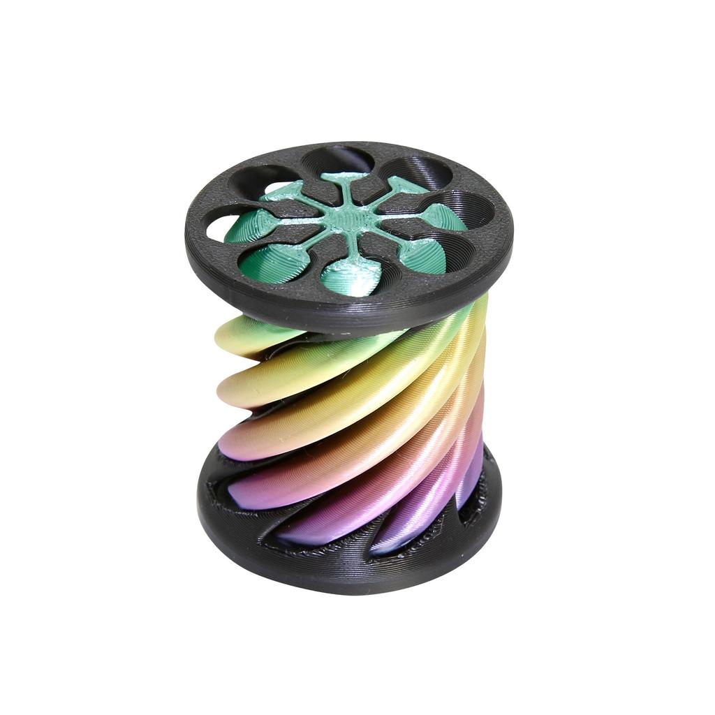 3d Printed Decompression Toy Spinning Spiral Penetrating Sculpture For Stress And Anxiety Relief