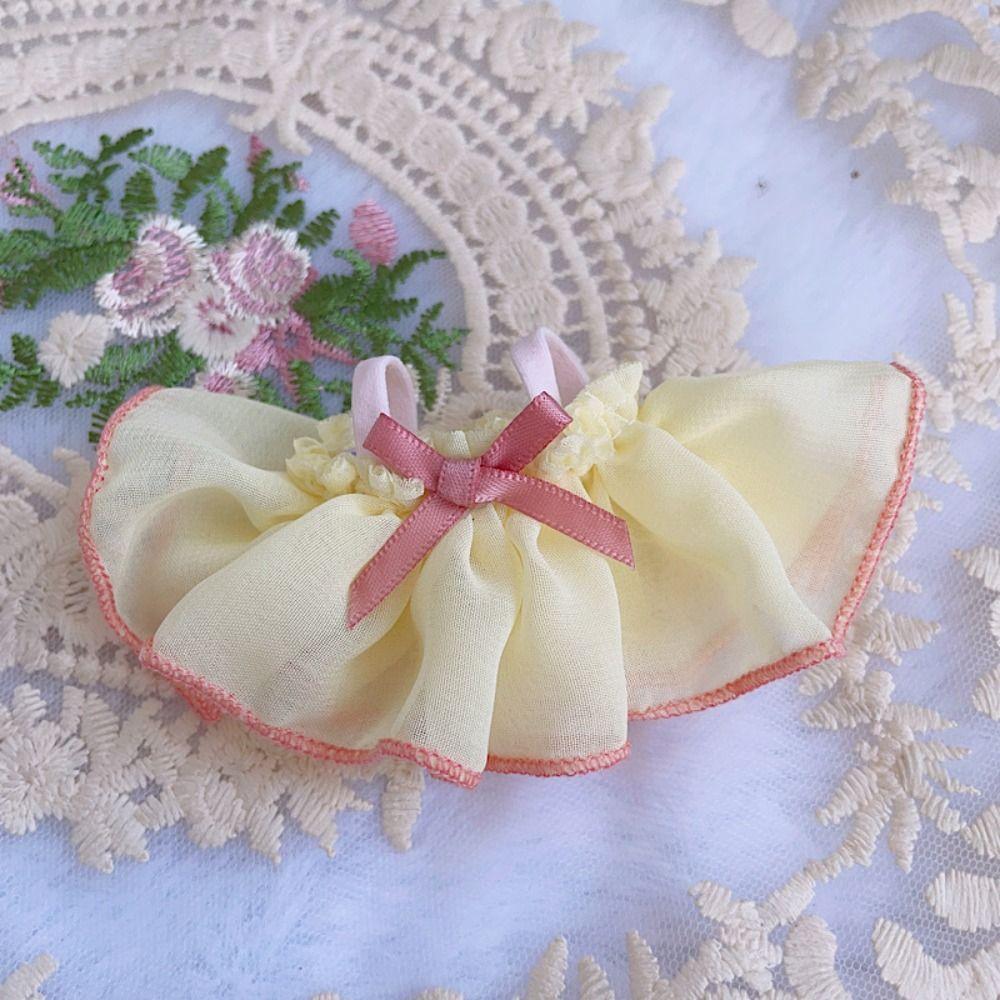 Princess Dress 10CM Doll Clothes With Black Trim 12BJD Dolls Accessories   Children Gift