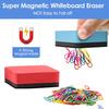 30 шт., ластики для сухого стирания, магнитные ластики для сухой доски, яркие цвета, компактные размеры, портативные мини-ластики для сухого стирания, ластики для досок