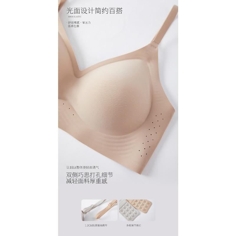 Women S Push Up Bra Thick Fixed Cup Seamless No Underwire For Small Bust