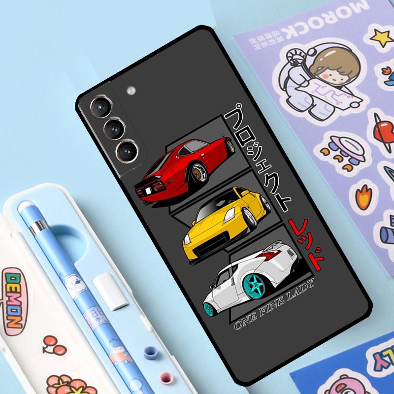 Sports Car JDM Drift 350Z 370Z Cover For Samsung Galaxy S23 S21 FE S20 FE S22 Plus Note 20 Ultra Note 10 S8 S9 S10 Plus Case