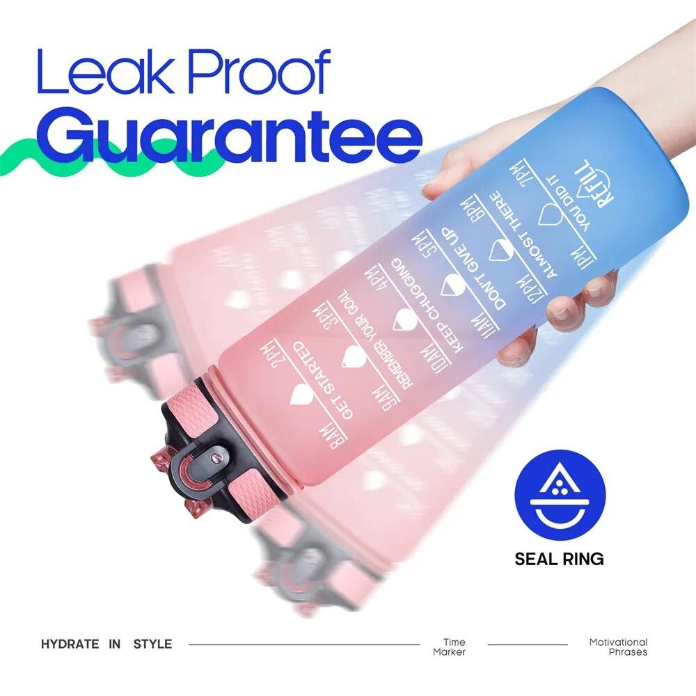 1 шт. 32 герметичные бутылки для воды с указанием времени питья и соломинкой мотивирующая питьевая спортивная бутылка для воды для фитнеса, спортзала, улицы