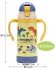 Skater Stainless Steel Water Bottle with Baby Dinosaur Picture Book Straw, Mug, Design, 350ml, STWM3N-A