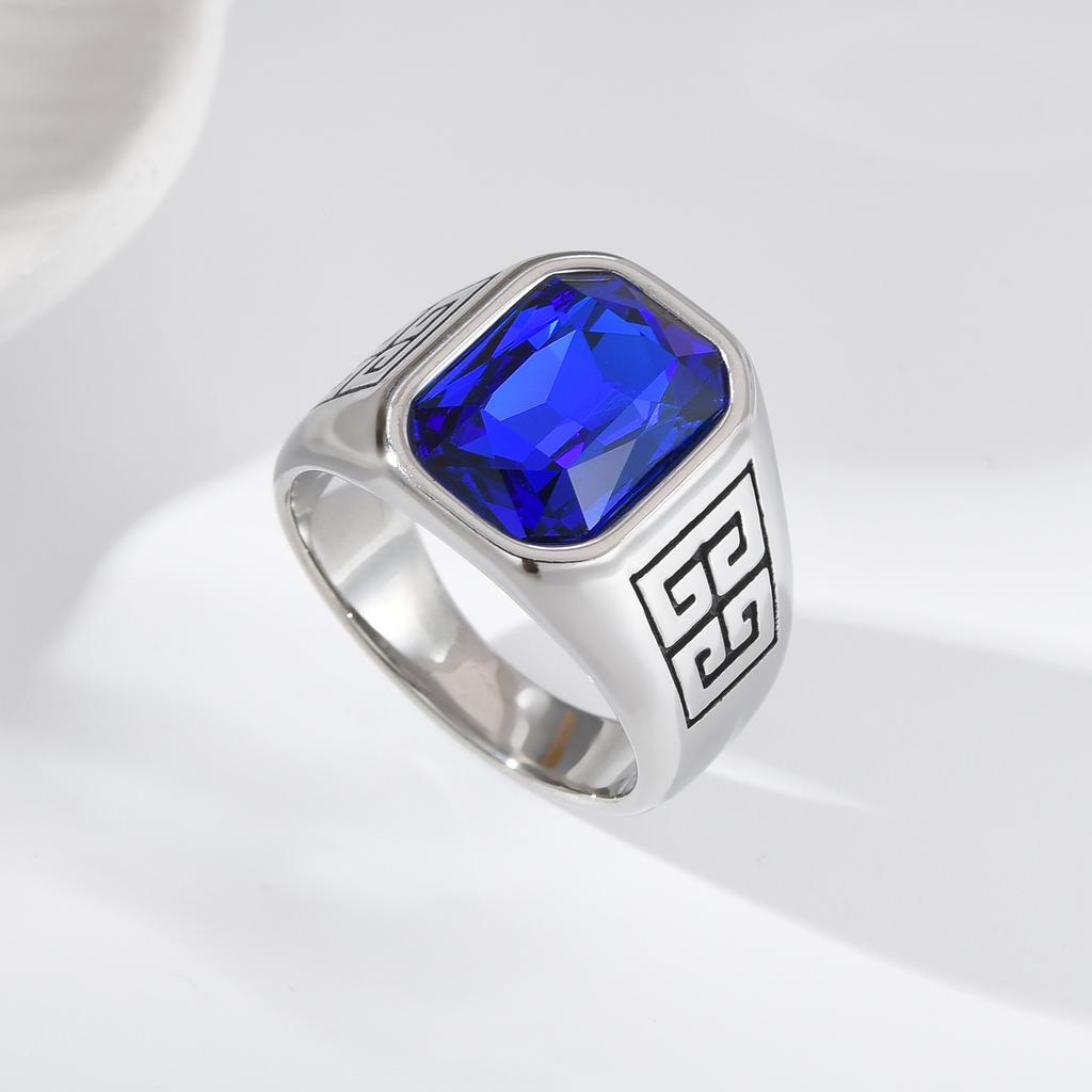 A3485 Мужские высококачественные кольца для часов из нержавеющей стали 316L с ониксом, классический трендовый ювелирный продукт