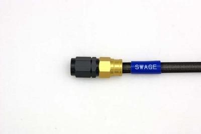 SWAGE LINE GAKB-1010M-0950 Easy Order Тормозной шланг Шланг общего назначения Прямой фитинг Алюминий (Золото / черный)