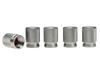 Valve Caps, Aluminum, 5 Pcs, Gunmetal