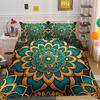 Комплект постельного белья с 3D индийской тематикой, пододеяльник с цветком пейсли, наволочка 2/3, полный размер США/Великобритании/ЕС/Австралии, мягкий быстросохнущий декоративный пододеяльник