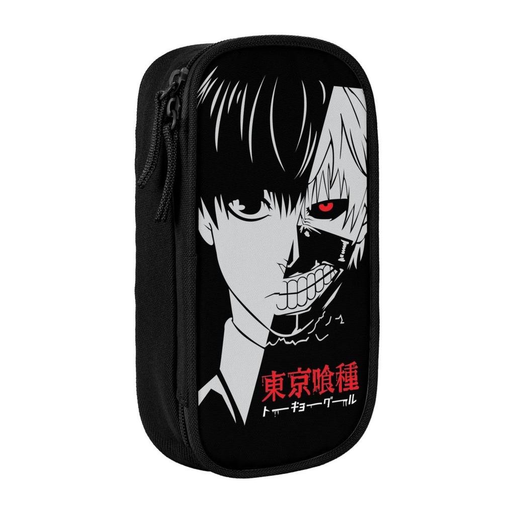 Ken Kaneki Anime Pencil Cases New Pen Bags Student Big Capacity School Supplies Gifts Pencil Box