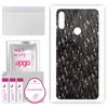 apgo Protective Skin Sticker for the Back Compatible with Asus Zenfone Max Pro (M2) ZB631KL, Wrap Film, Foil, Vinyl - Pattern Carbon Black Pixel