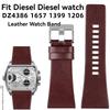 Ремешок для часов Diesel DZ4386 1657 1399 1206 4323 Черный Ремешок 22мм 24мм 26мм 27мм 28мм 30мм 32мм Натуральная Кожаный Ремешок