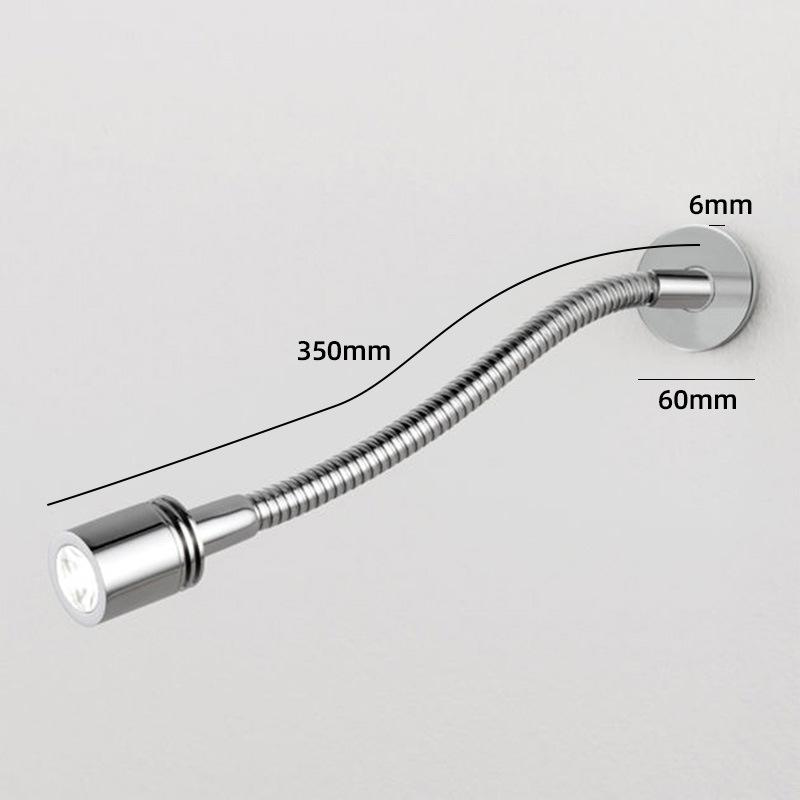 Светодиодный гибкий настенный светильник для чтения на гибкой ножке, современный настенный светильник для спальни, прикроватный светильник, точечные светильники для инженерного кабинета отеля