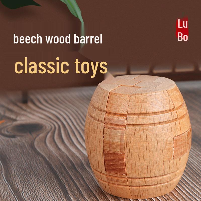 Kids' Educational Luban Lock IQ Puzzle Set: Assembly Toy for Stress Relief