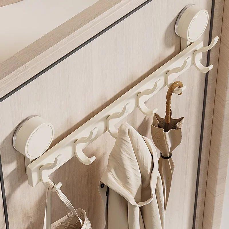 Настенные вешалки для одежды на присосках без сверления для спальни, за дверью