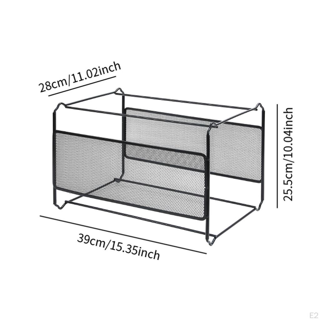 Desktop Organizer for Hanging File Folders, Letter Size Storage Home Magazines