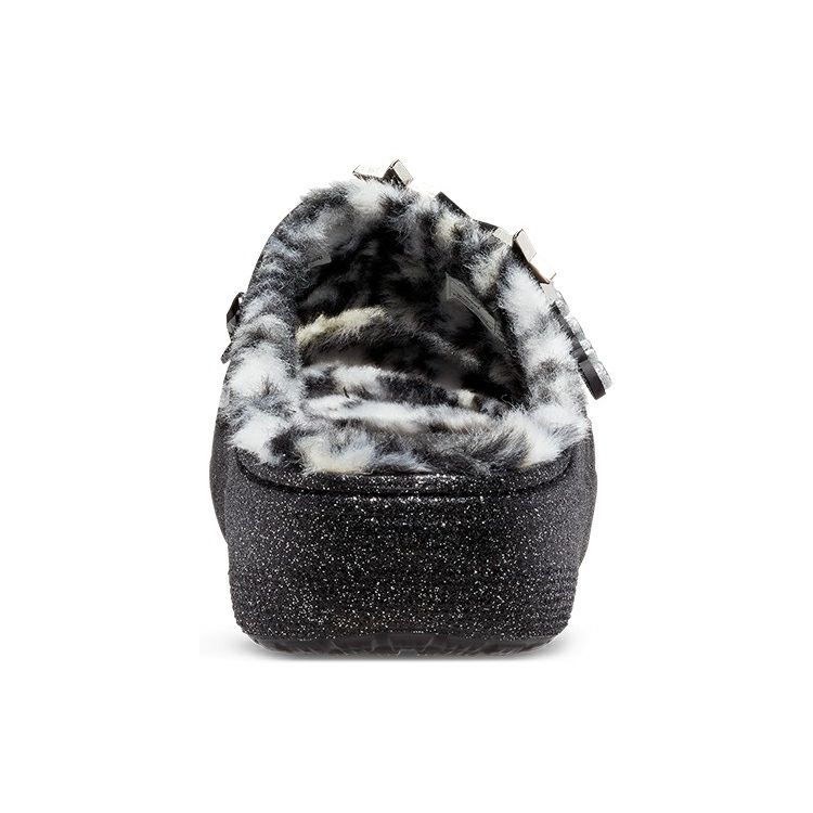 Crocs Классические блестящие флисовые тапочки в стиле диско Мужские тапочки 208074-0C4