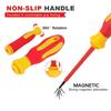10Pcs Interchangeable Blade 500V Insulated Screwdriver Set With Case Magnetic For Home & Professional Electricians Repair Tools