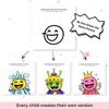 Imagine The Other Half: Interactive Creative Drawing & Coloring Book, Animal-Themed Drawing Activity Book, Build Visual Thinking,Anti-Bleed Pages