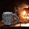 Beer Mug Wine Glass Coffee Cup 3D Stainless Steel Resin Skeleton Creative Gift~