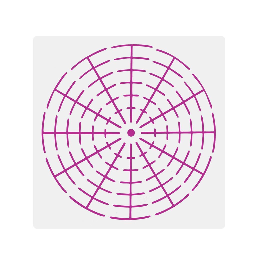 6Pcs Plastic Mandala 8/12/16 Segment Stencils Creative Template Set Art Projects