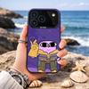 Cartoon K-Ketnipz Cute Painting Phone Case For iPhone17 16 15 14 13 12 Pro Max Grey Black Matte Laser Metallic Aurora Funda
