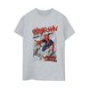 Marvel Womens/Ladies Spider-Man Sketch City Cotton Boyfriend T-Shirt