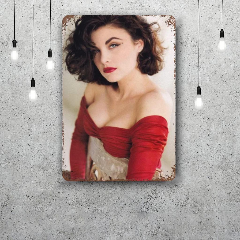 Sherilyn Fenn Retro Vintage Tin Sign Poster Decorative Plaque Metal Plate Wall Decor