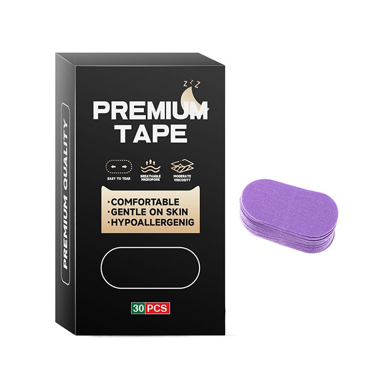 30 шт. наклеек против храпа в коробке Улучшение ротового дыхания Улучшитель качества сна Взрослый Снижение храпа Корректирующие пластыри для рта