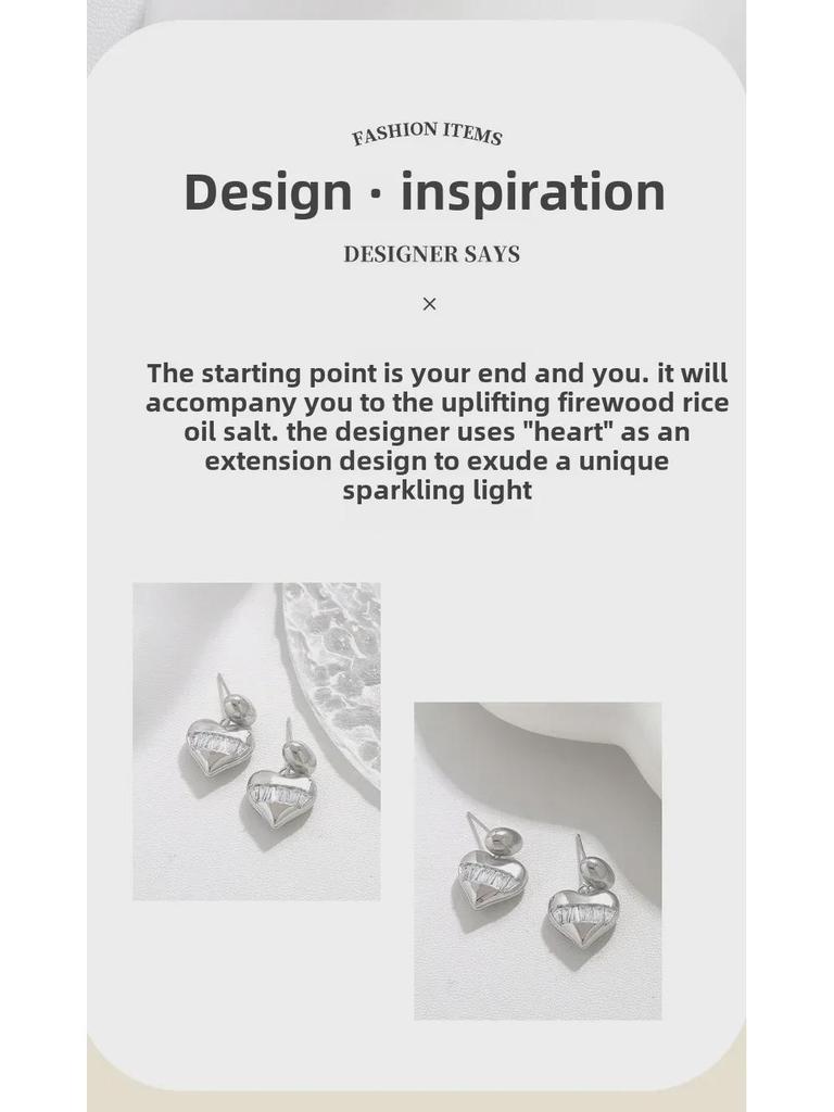 Элегантные серьги из серебра 925 пробы с цирконием и холодным металлом: Модный летний аксессуар класса люкс