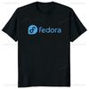 Футболка Fedora Linux Безопасность Стабильность Производительность для Разработчиков Повседневная Мода Свободная Харадзюку Мужская Футболка Хип-Хоп Женские Футболки