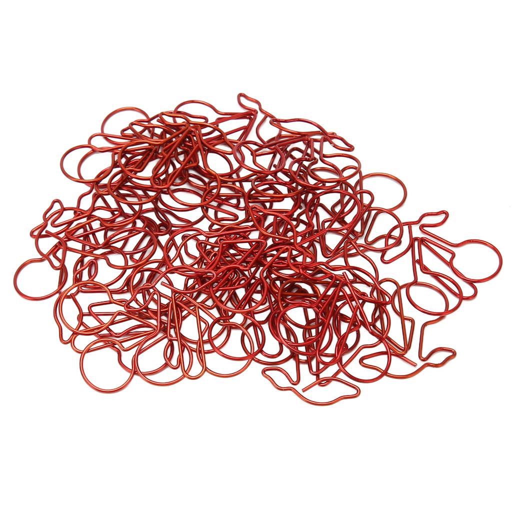 50 шт. Бумажные скрепки Противоскользящие Портативные Изысканные Форма фруктов Органайзер для документов для дома