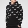 Puma All-Over Logo Print Casual Sport Hoodie Men Tops Black 588803-01