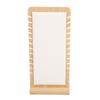 12 Slot Bamboo Necklace Display Stand White PU Panel Vertical Freestanding Jewelry Display Holder