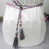 Thin Decorated Tassle Waistband Bow Dress Braided Belts Tassles Belts Waist Rope Waist Chain