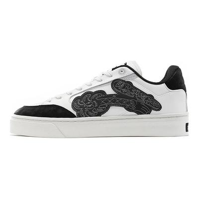 Кроссовки Li Ning Steven Harrington X We Wu 180 Low Skate Culture Low-Top для скейтбординга, специальная серия, женские кроссовки, черный, белый цвет AECS070-3