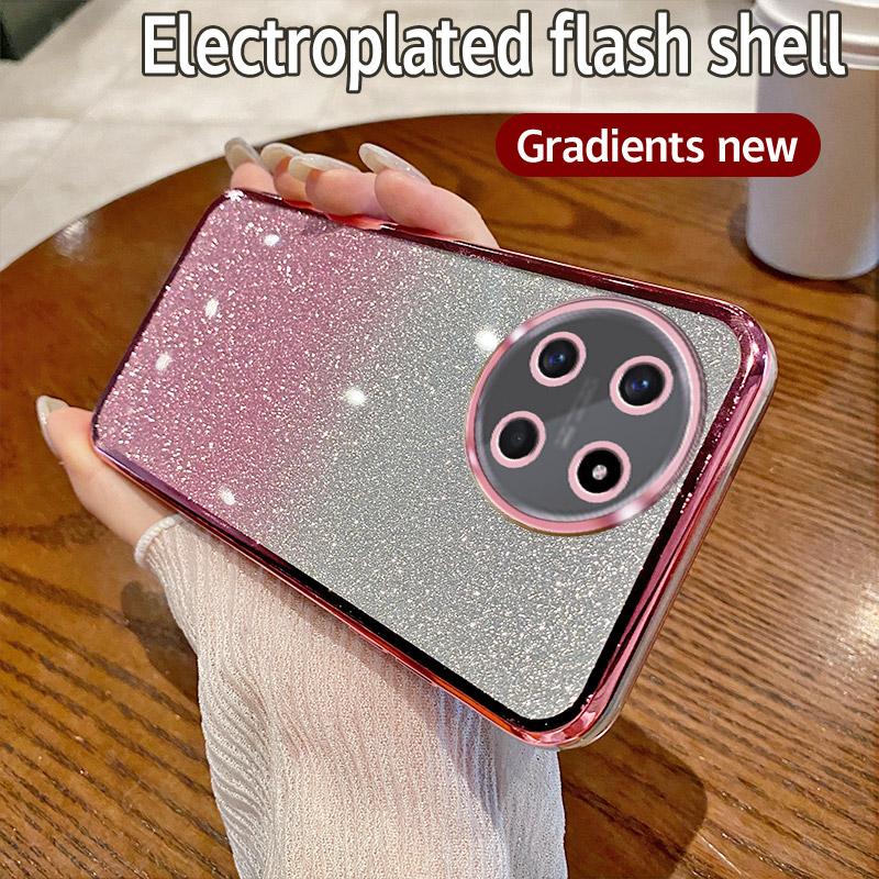 Для OPPO Realme 11 4G Чехол Realme 11 NFC 4G Чехол для телефона Блестящий блестящий силиконовый объектив камеры Мягкая задняя крышка