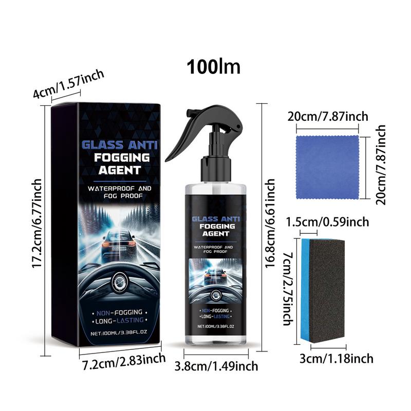 Водоотталкивающее средство для лобового стекла, очиститель масляной пленки на стекле автомобиля, 100 мл, средство против запотевания, аксессуары для чистки автомобиля