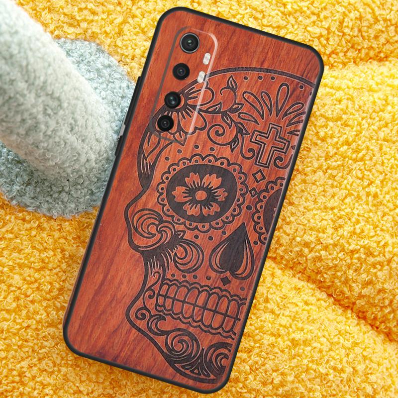 Чехол из натурального бамбука с принтом животных для Xiaomi 15T Pro 14T 13T 14 15 Ultra 17 Pro Max Чехол для POCO F7 F5 F6 X5 X6 X7 Pro
