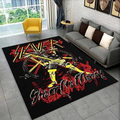 Ретро Slayer Хэви-метал Рок-группа Знак Ковер Коврик для Спальни Гостиной Дивана Прихожей Домашний Декор, Детская Игровая Зона Коврик Нескользящий