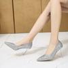 Fashion High Heels Women Wedding Shoes Bride Gold Heels Luxury Designer Elegant Party Sandals Dress Strip Pole Dance Sexy Silver Heels