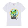 Летняя мода 2025 года Мальчиковая футболка Смешной мультяшный принт Гараж Геккона Детская одежда Для детей Футболки Девочки Новая одежда Топы