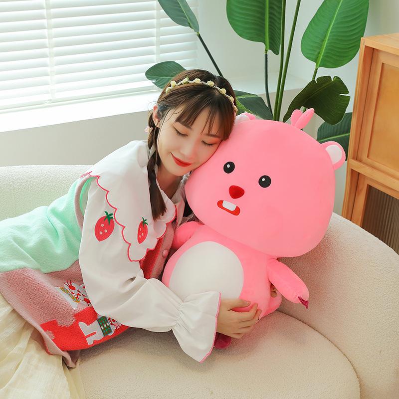 Милый бобер большой зуб мышь кукла плюшевая игрушка девочка успокаивающая кукла тряпичная кукла диванная подушка подушка праздничный подарок