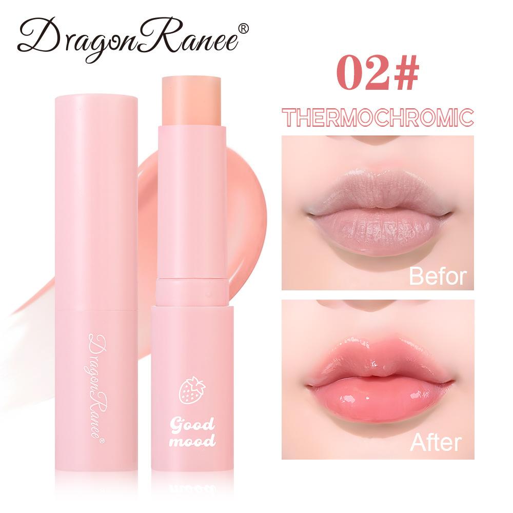 Бальзам для губ Dragon Ranee Strawberry Tinted - Увлажняющий, Меняющий цвет, Увлажняющий