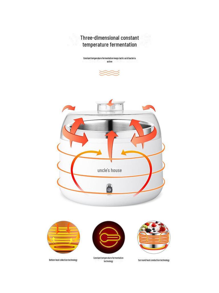 Kawu ZCW-S09 Автоматическая йогуртница большой емкости с постоянной температурой ферментации
