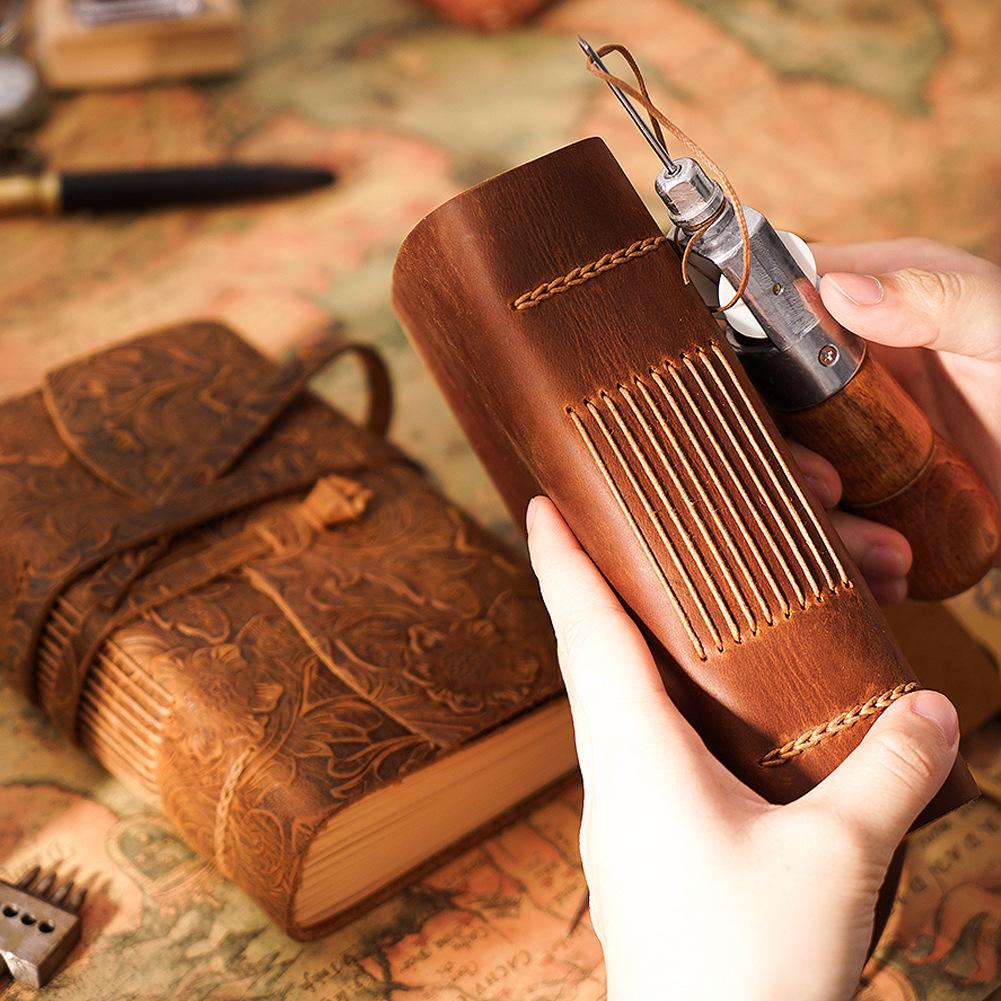 Плотный ретро-дневник из коровьей кожи в китайском стиле